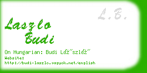 laszlo budi business card